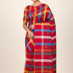Sindoor Heritage Bhujodi Jamdani Cotton Khadi Saree