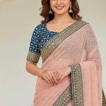 Pure Designer Chignon Saree from Swayz Studios.